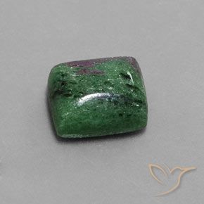 Rubis-Zoisite Multicolore naturelle Baquette, 10.12 ct, Opaque
