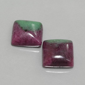 Achetez naturel ct multicolore rubis zoïsite gems, carré, en provenance tanzanie chez gemselect. en stock, livraison internationale!