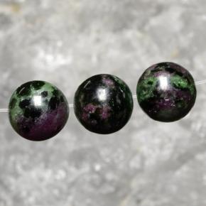 Achetez naturel 27,63ct multicolore rubis zoïsite gems, sphère / boule, en provenance tanzanie chez gemselect. en stock, livraison internationale!