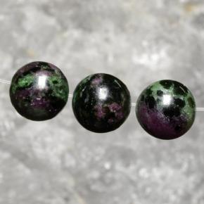 Achetez naturel 27,63ct multicolore rubis zoïsite gems, sphère / boule, en provenance tanzanie chez gemselect. en stock, livraison internationale!