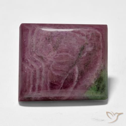 Rubis-Zoisite Multicolore naturelle Baquette, 65.85 ct, Opaque