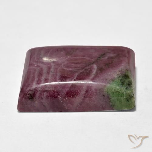 Rubis-Zoisite Multicolore naturelle Baquette, 65.85 ct, Opaque