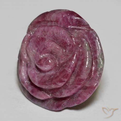 Rubis-Zoisite Violet rougeâtre naturelle Taille Fleur, 29.99 ct, Opaque