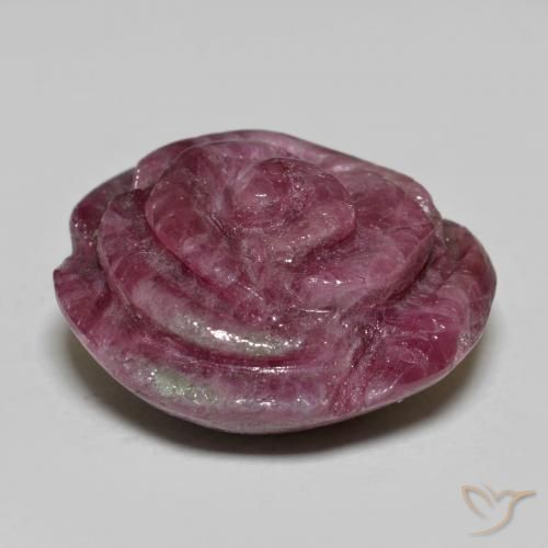 Rubis-Zoisite Violet rougeâtre naturelle Taille Fleur, 29.99 ct, Opaque