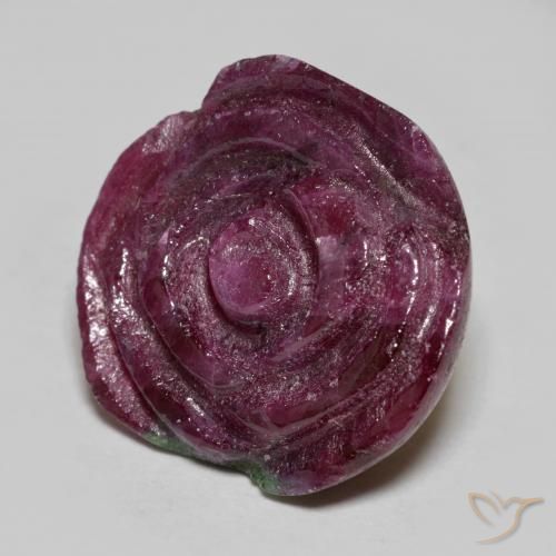 Rubis-Zoisite Multicolore naturelle Taille Fleur, 20.70 ct, Opaque