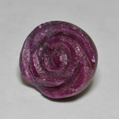 Rubis-Zoisite Rouge framboises naturelle Taille Fleur, 16.43 ct, Opaque