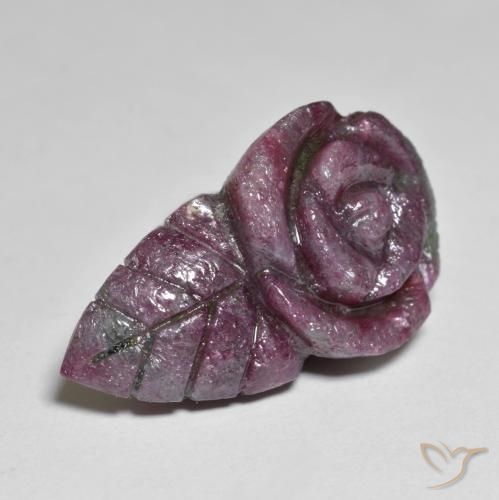 Rubis-Zoisite Multicolore naturelle Taille Fleur, 19.47 ct, Opaque