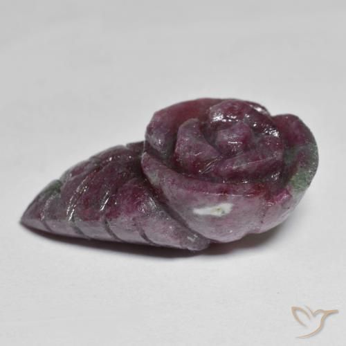 Rubis-Zoisite Multicolore naturelle Taille Fleur, 19.47 ct, Opaque
