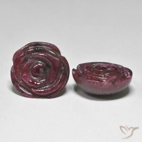 Shop natural 31.97ct Multicolore Rubis-Zoisite gems, Taille Fleur, from Tanzanie at GemSelect. In stock, global shipping!