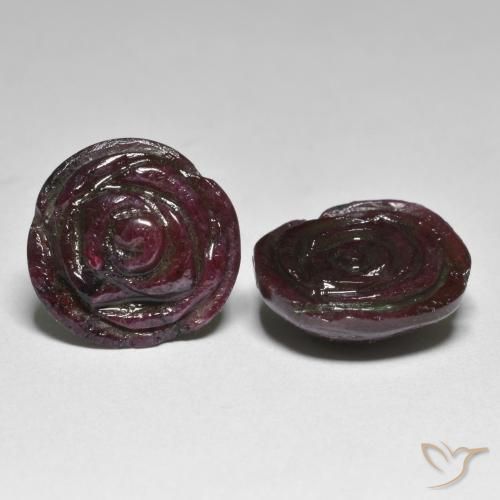 Shop natural 26.55ct Rouge acajou Rubis-Zoisite gems, Taille Fleur, from Tanzanie at GemSelect. In stock, global shipping!
