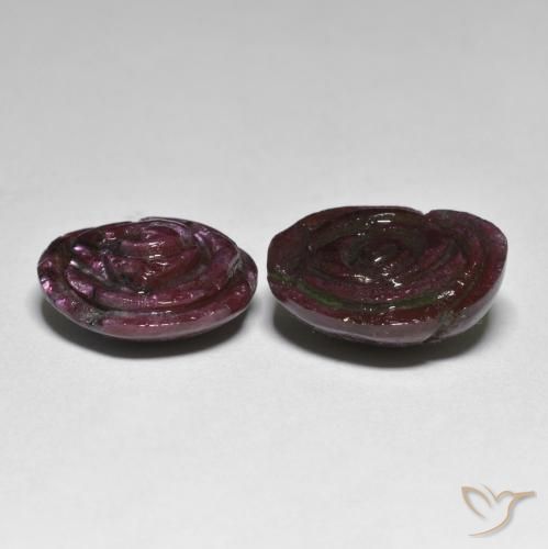 Shop natural 26.55ct Rouge acajou Rubis-Zoisite gems, Taille Fleur, from Tanzanie at GemSelect. In stock, global shipping!