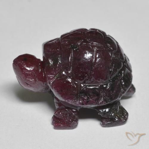 Rubis zoïsite pourpre naturelle forme fantaisie, 24,16 ct, opaque
