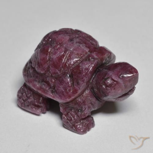 34.06ct Naturel Pourpre moyen-foncé Rubis-Zoisite, Fantaisie, Opaque