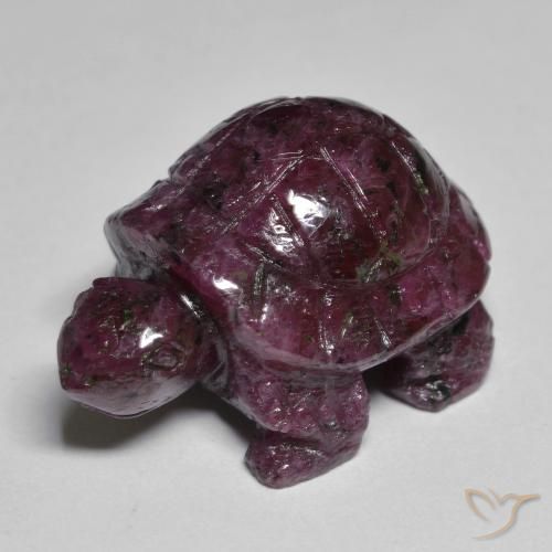 Rubis-Zoisite Rouge pourpre profond naturelle Fantaisie, 41.62 ct, Opaque