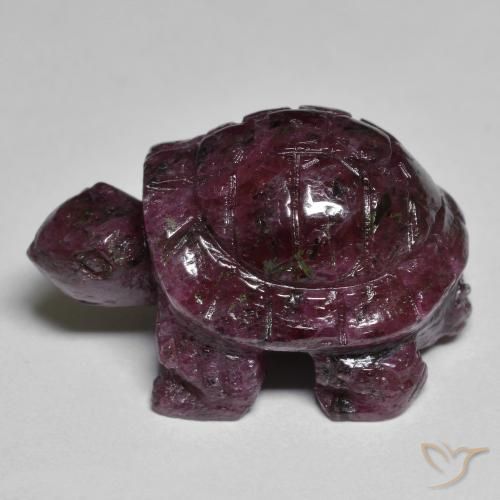 Rubis-Zoisite Rouge pourpre profond naturelle Fantaisie, 41.62 ct, Opaque