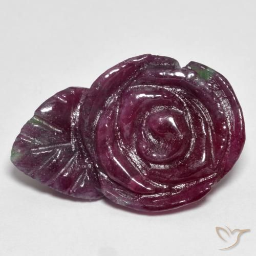 Rubis-Zoisite Multicolore naturelle Taille Fleur, 25.11 ct, Opaque