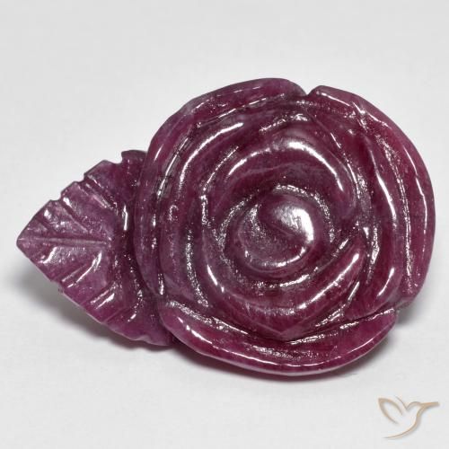 30.69ct Naturel Multicolore Rubis-Zoisite, Taille Fleur, Opaque