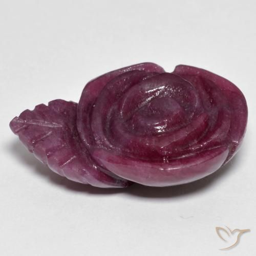Rubis-Zoisite Multicolore naturelle Taille Fleur, 30.69 ct, Opaque