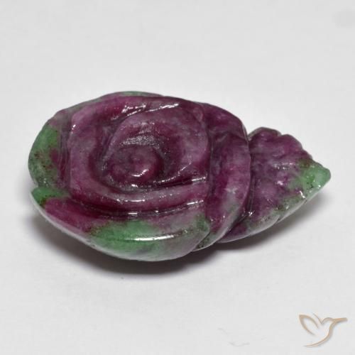 Rubis-Zoisite Multicolore naturelle Taille Fleur, 23.91 ct, Opaque