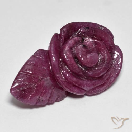 43.93ct Naturel Multicolore Rubis-Zoisite, Taille Fleur, Opaque