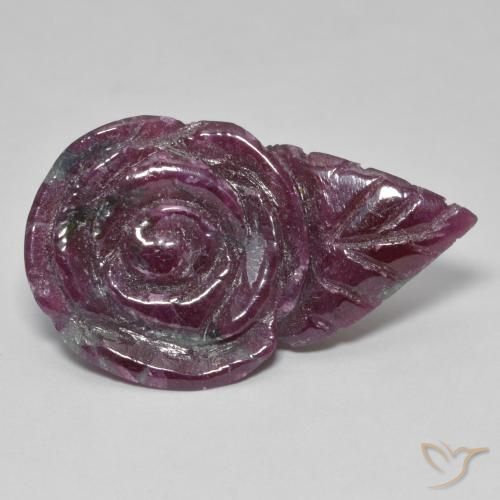 Rubis-Zoisite Multicolore naturelle Taille Fleur, 37.52 ct, Opaque