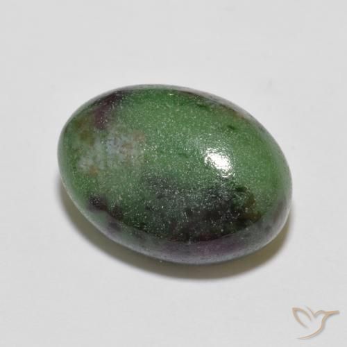 Rubis-Zoisite Multicolore naturelle ovale, 7.43 ct, Opaque