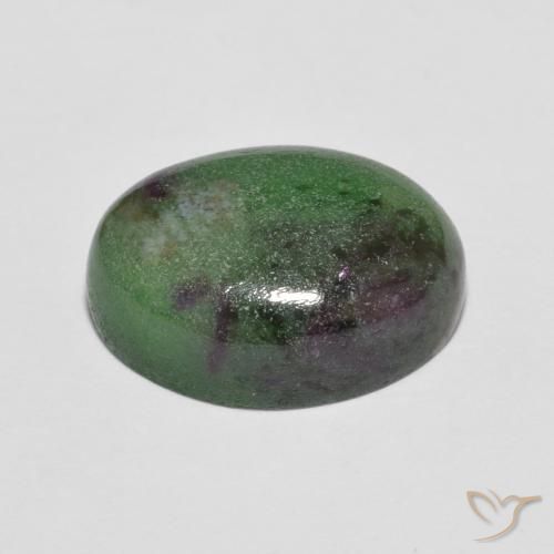 Rubis-Zoisite Multicolore naturelle ovale, 7.43 ct, Opaque