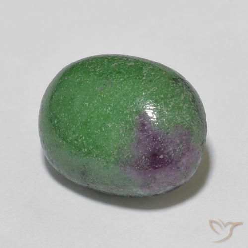 Rubis-Zoisite Multicolore naturelle ovale, 7.84 ct, Opaque