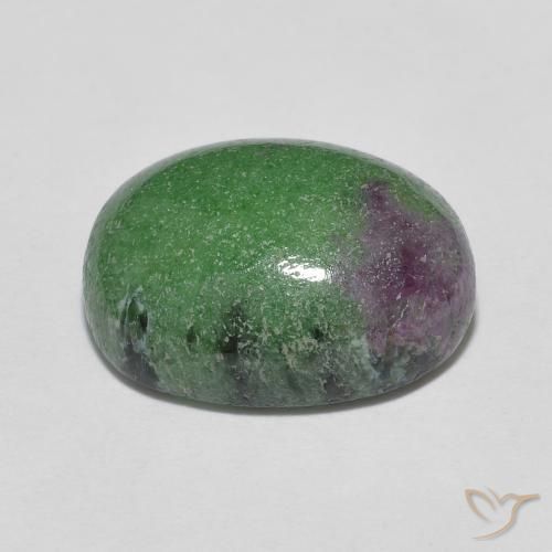 Rubis-Zoisite Multicolore naturelle ovale, 7.84 ct, Opaque