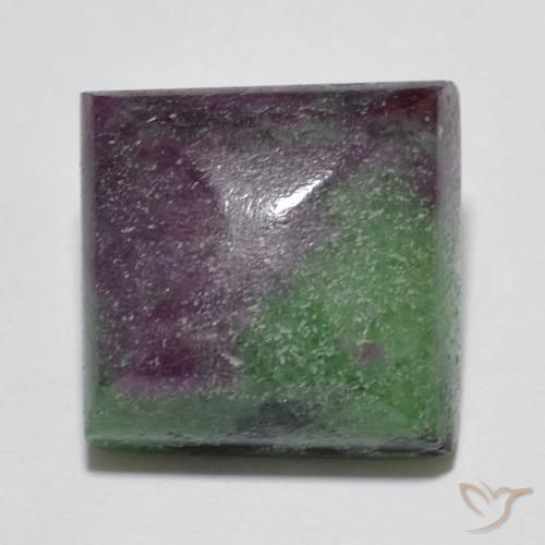 8.06ct Naturel Multicolore Rubis-Zoisite, Carré, Opaque