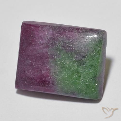 8.98ct Naturel Multicolore Rubis-Zoisite, Baquette, Opaque
