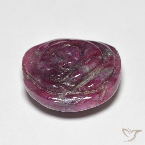 Rubis-Zoisite Violet rougeâtre naturelle Taille Fleur, 16.09 ct, Opaque