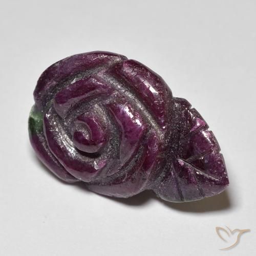 Rubis-Zoisite Multicolore naturelle Taille Fleur, 18.51 ct, Opaque