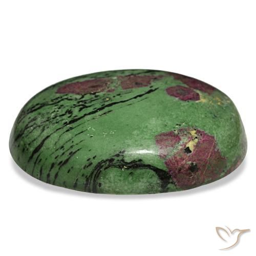 Rubis zoïsite multicolore naturelle coupe ovale, 1545,00 ct, opaque