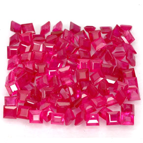 Achetez naturel ct rouge rubis gems, carré, en provenance myanmar (birmanie) chez gemselect. en stock, livraison internationale!