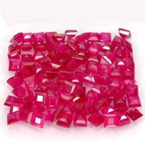 Achetez naturel ct rouge rubis gems, carré, en provenance myanmar (birmanie) chez gemselect. en stock, livraison internationale!
