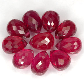Achetez naturel ct rouge rubis gems, briolette, en provenance madagascar chez gemselect. en stock, livraison internationale!