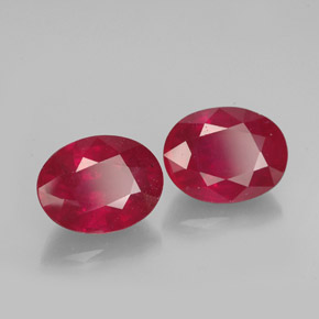 Achetez naturel ct rouge rubis gems, coupe ovale, en provenance madagascar chez gemselect. en stock, livraison internationale!