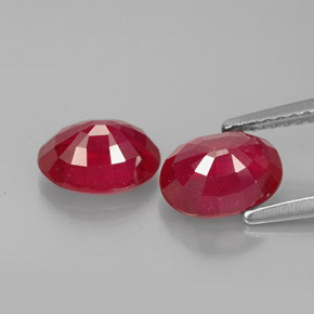 Achetez naturel ct rouge rubis gems, coupe ovale, en provenance madagascar chez gemselect. en stock, livraison internationale!
