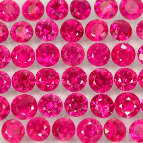 Achetez naturel ct rouge rubis gems, coupe roude, en provenance myanmar (birmanie) chez gemselect. en stock, livraison internationale!