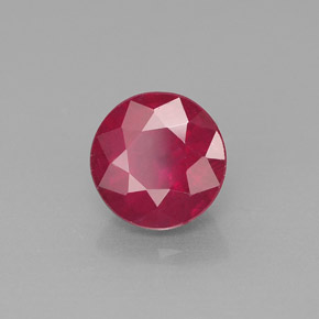 Rubis rouge naturelle coupe roude, 1,87 ct, VS-SI
