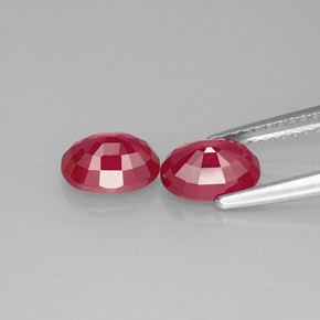 Achetez naturel ct rouge rubis gems, coupe ovale, en provenance madagascar chez gemselect. en stock, livraison internationale!