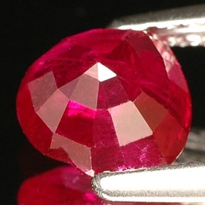Rubis rouge naturelle forme de coeur, 1,26 ct, VS-SI