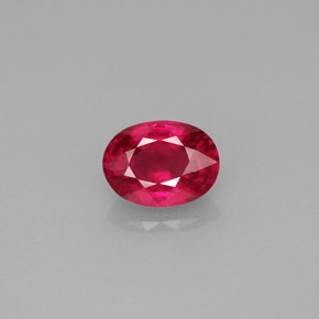 Rubis rouge naturelle coupe ovale, 1,14 ct, VS-SI