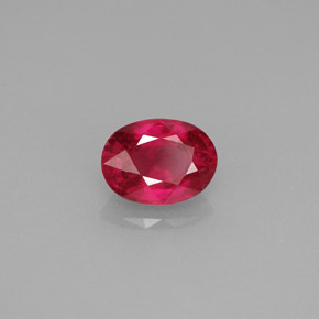 Rubis rouge naturelle coupe ovale, 1,14 ct, VS-SI