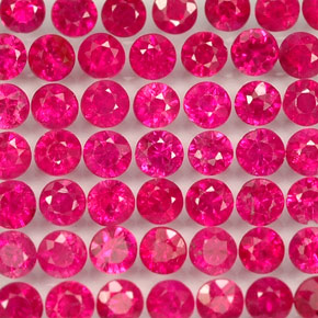 Achetez naturel ct rouge rubis gems, coupe roude, en provenance myanmar (birmanie) chez gemselect. en stock, livraison internationale!