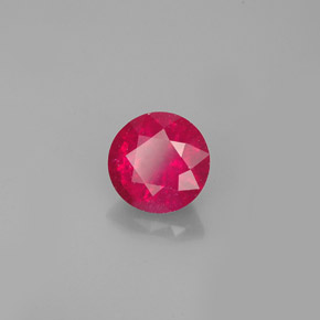 Rubis rouge naturelle coupe roude, 1,14 ct, VS-SI