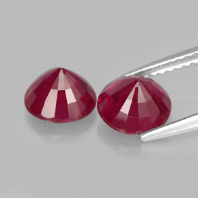 Achetez naturel ct rouge rubis gems, coupe roude, en provenance madagascar chez gemselect. en stock, livraison internationale!