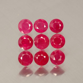 Achetez naturel ct rouge rubis gems, coupe roude, en provenance myanmar (birmanie) chez gemselect. en stock, livraison internationale!