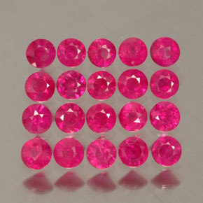Achetez naturel ct rouge rubis gems, coupe roude, en provenance myanmar (birmanie) chez gemselect. en stock, livraison internationale!